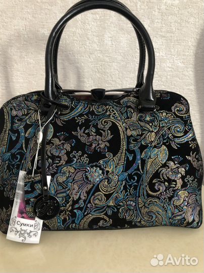 Сумка натуральная кожа, замша