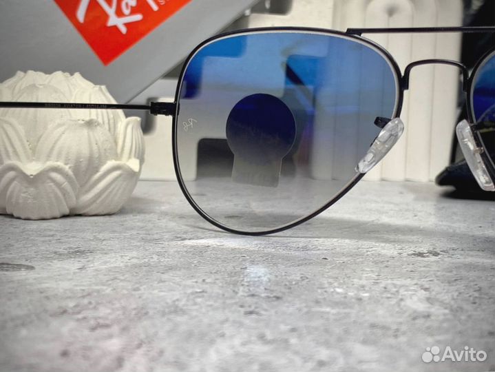 Очки Ray Ban Aviator синие