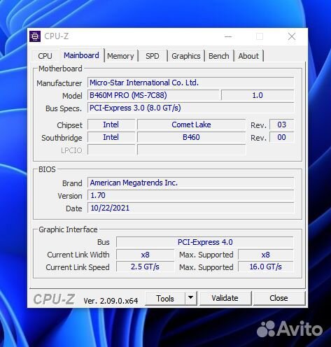 MSI B460M-A PRO, i3 10100f, 16gb ddr4