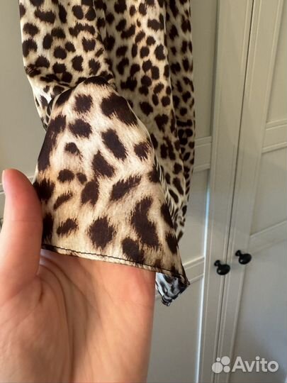 Платье леопардовое zara 42-44