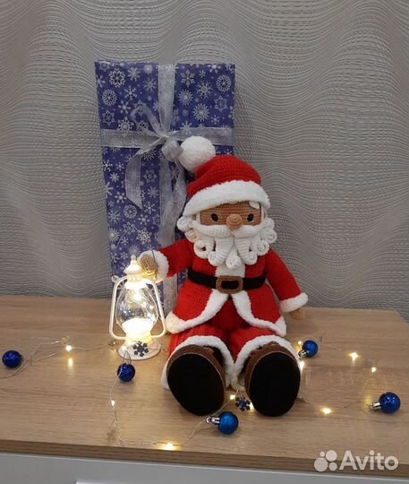 Дед Мороз вязанный крючком