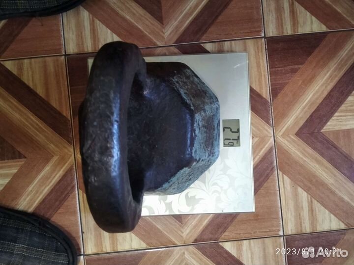 Чудо-гиря старинная неизвестного мастера 27,9 кг