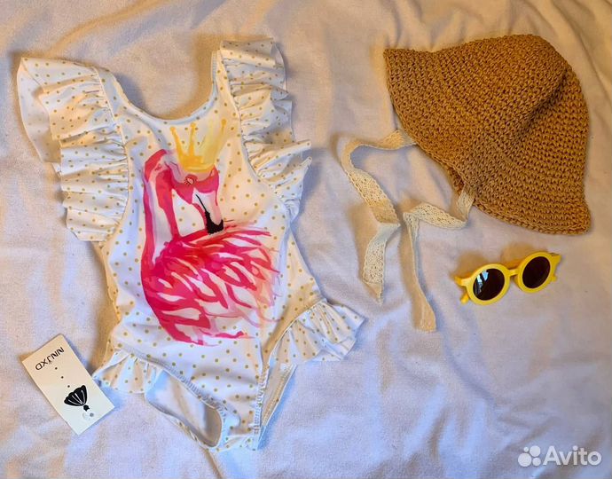Летние детские вещи Панама купальник