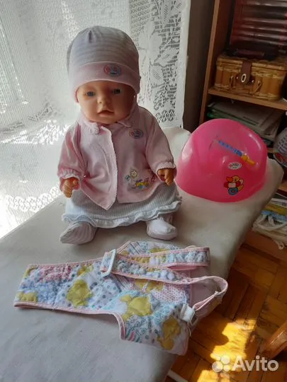 Кукла baby born с одеждой и горшком