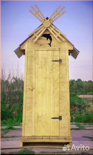 Дачный туалет с кошкой NNS