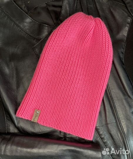 Шапка тыковка женская розовый неон