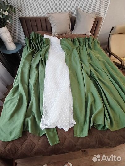 Комплект шторы тюль и ночные