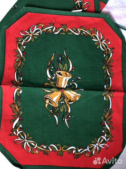 Новогодний декор для дома, салфетки для стола