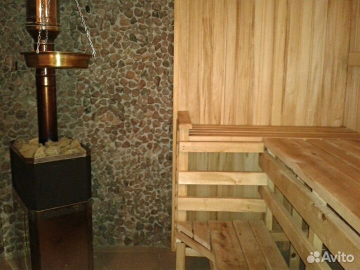 Баня домашняя на дровах с гималайской солью