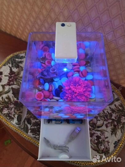 Аквариум с декорациями