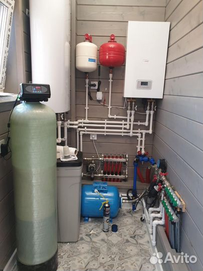 Монтаж отопления водоснабжения под ключ