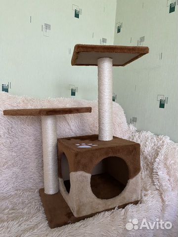 Бронь - Когтеточка домик foxie для кошки новый