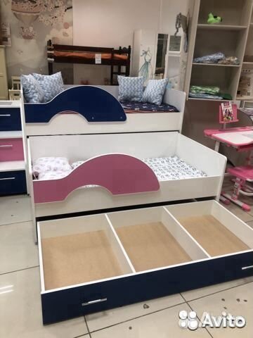 Детская выкатная кровать