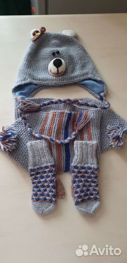 Шапка, шарф, варежки