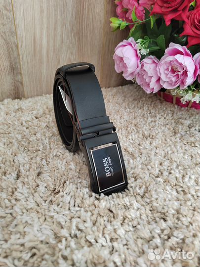 Мужской ремень из эко кожи Boss