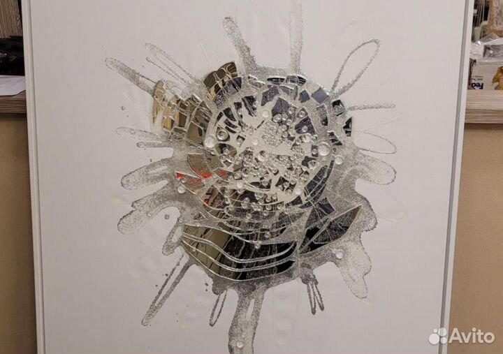 223912 Панно Franco Bertozzini Vision B argento