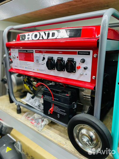 Бензиновый генератор Honda 5.5квт электростартер