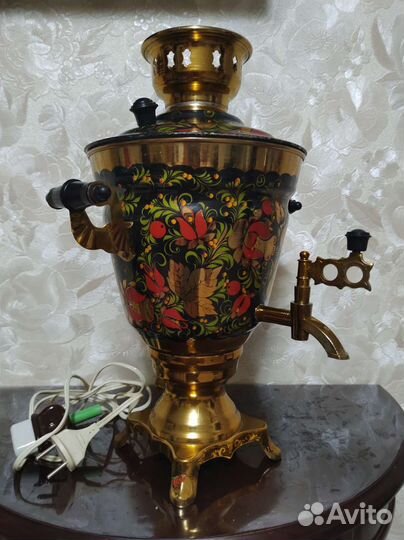 Самовар электрический 1978г. СССР. Хохлома. 2,5л