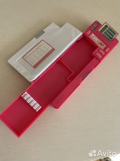 Пенал школьный розовый