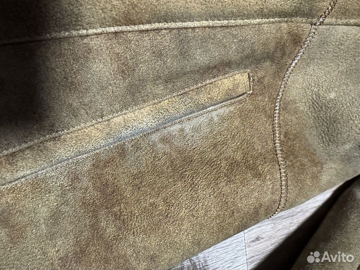 Дубленка натуральная женская, размер 44