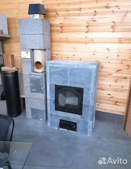 Печь-камин натуральный камень Kotka