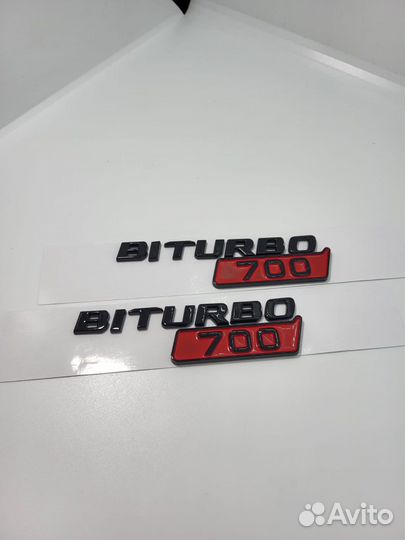 Шильдик надпись эмблема Biturbo 700 Мерседес