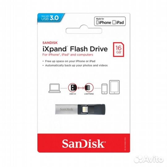 Флешка SanDisk iXpand Flash Drive 16Gb