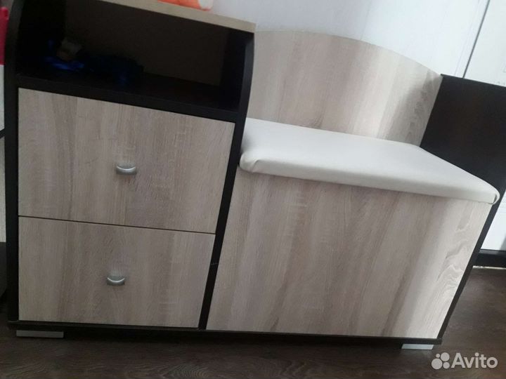 Мини диванчик с тумбой для прихожей