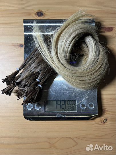 Натуральные Волосы для наращивания омбре 52см