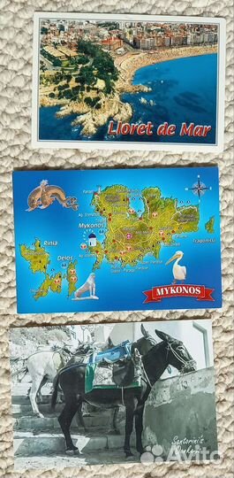 Почтовые открыки Майами, Нью-Йорк, Берлин и др