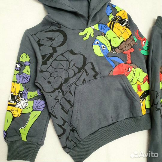 Костюм с начёсом Черепашки нидзя 86,92
