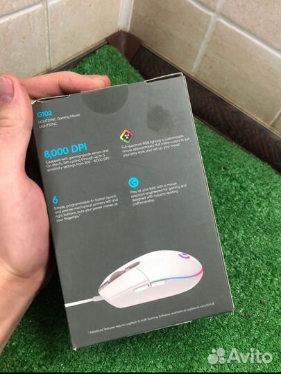 Игровая мышь logitech g102 белая