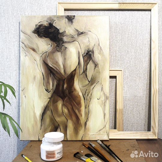 Картина репродукция «Двое» Гари Бенфилд