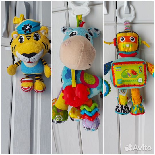 Игрушки подвесные lamaze, playgro