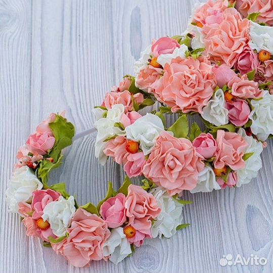 Ободки и веночки весенние ручной работы