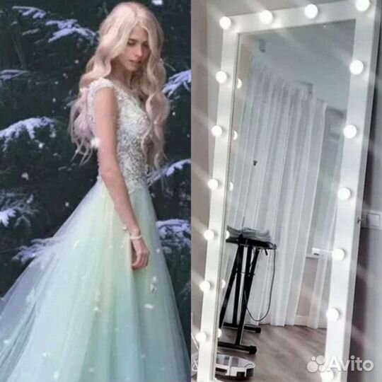 Зеркало гримерное большое