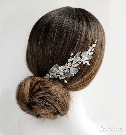 Свадебные украшения - веточка для прически