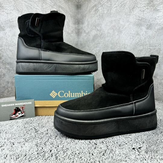 Дутыши с мехом черные