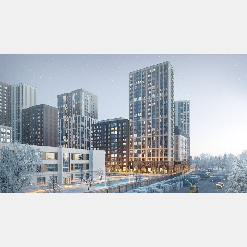 2-к. квартира, 45 м², 2/25 эт.