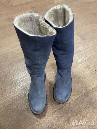 Сапоги женские зимние замша 37