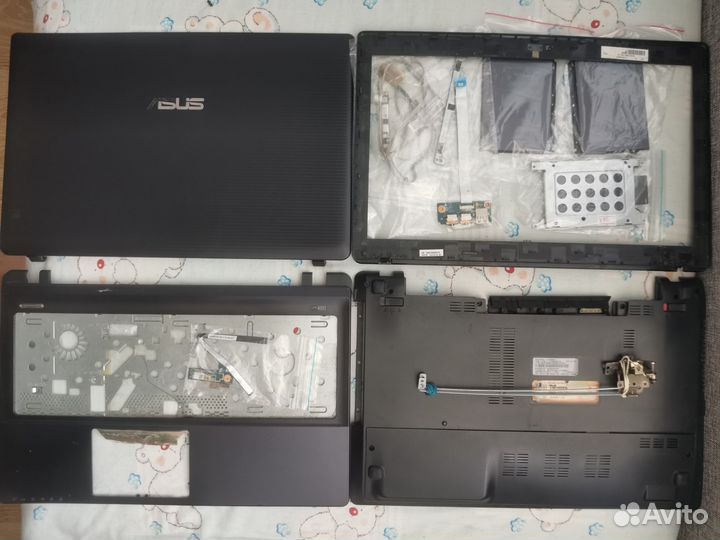 Разбор Asus k50, k55d, k52, a53, k53