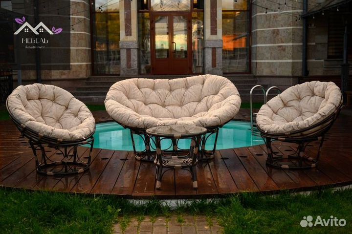 Набор мебели из ротанга мамасан папасан