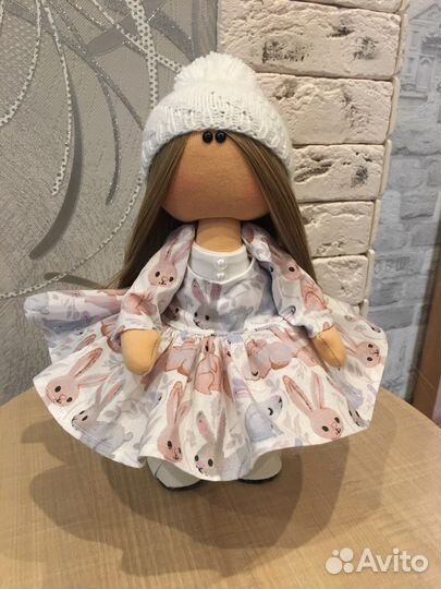 Интерьерная кукла ручной работы tilda