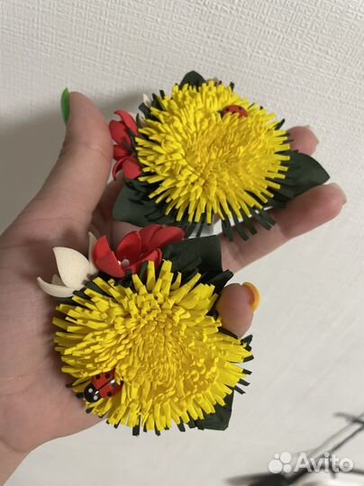 Одуванчики резинки для волос