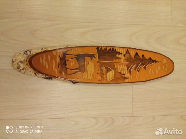 Картина на спиле дерева СССР