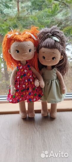 Кукла амигуруми, ручная работа, кукла вязанная