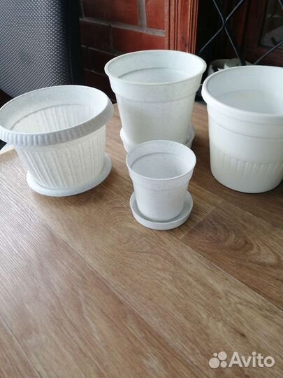 Горшки для цветов пластиковые