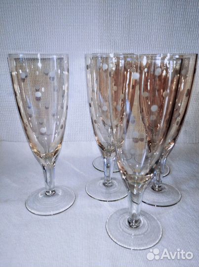 Фужеры, рюмки цветное стекло СССР