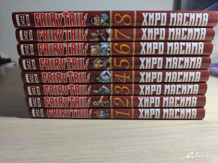 Манга хвост феи с 1 по 8 тома