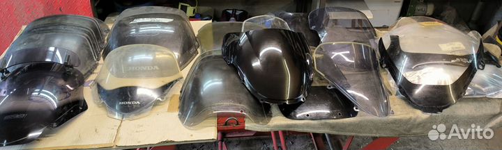 Стекло лобовое для мотоцикла Honda XL, Suzuki Yama